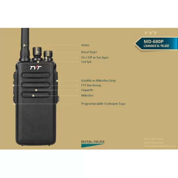 TYT MD 680 P Telsiz Açıklama