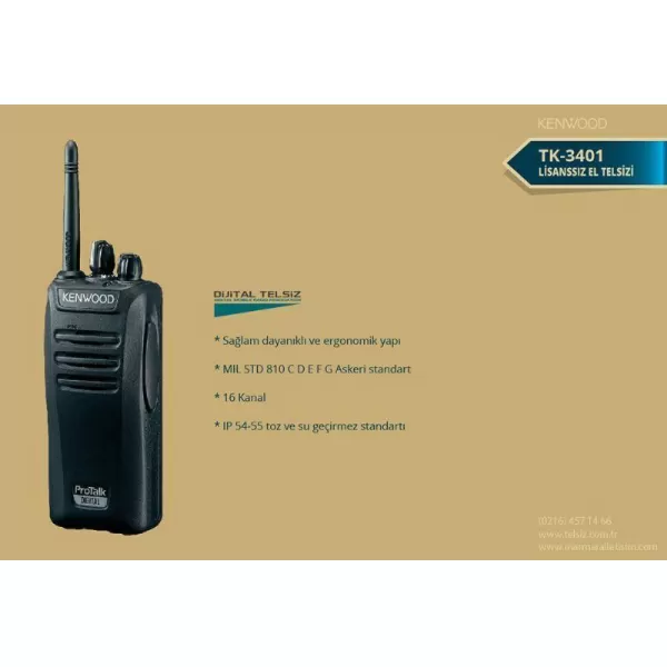 Kenwood TK 3401 Telsiz Broşür El
