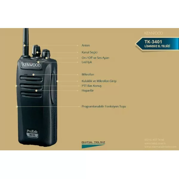 Kenwood TK 3401 Telsiz Broşür